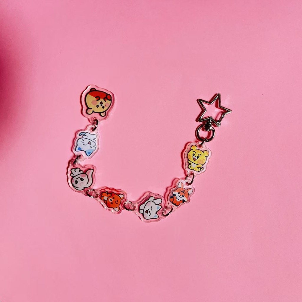 Kpop Idol NCT Dream Acrylic Charm Keychain Cute Cartoon Long String ...