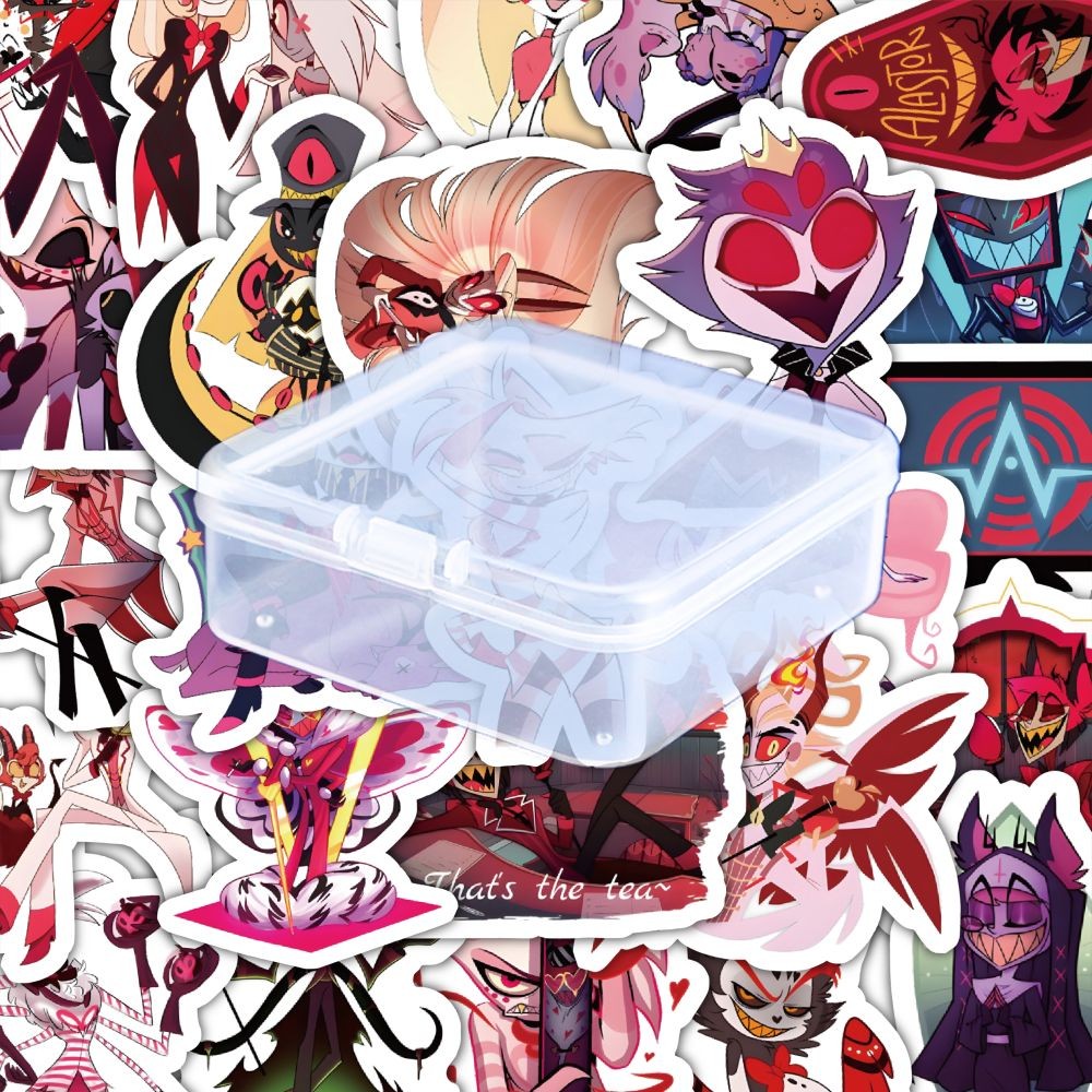 Waterproof Sticker Reusable Sticker 60Pcs Hazbin Hotel Style A Sticker ...