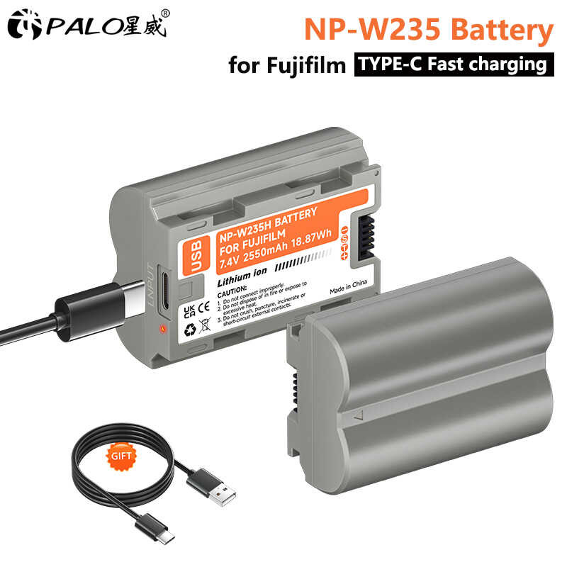 Batteria SMALLRIG NP-W235 2400mAh Con USB-C – Ricarica Rapida 2.5h Per Fujifilm X-T5, X-T4, GFX 100S E X-H2