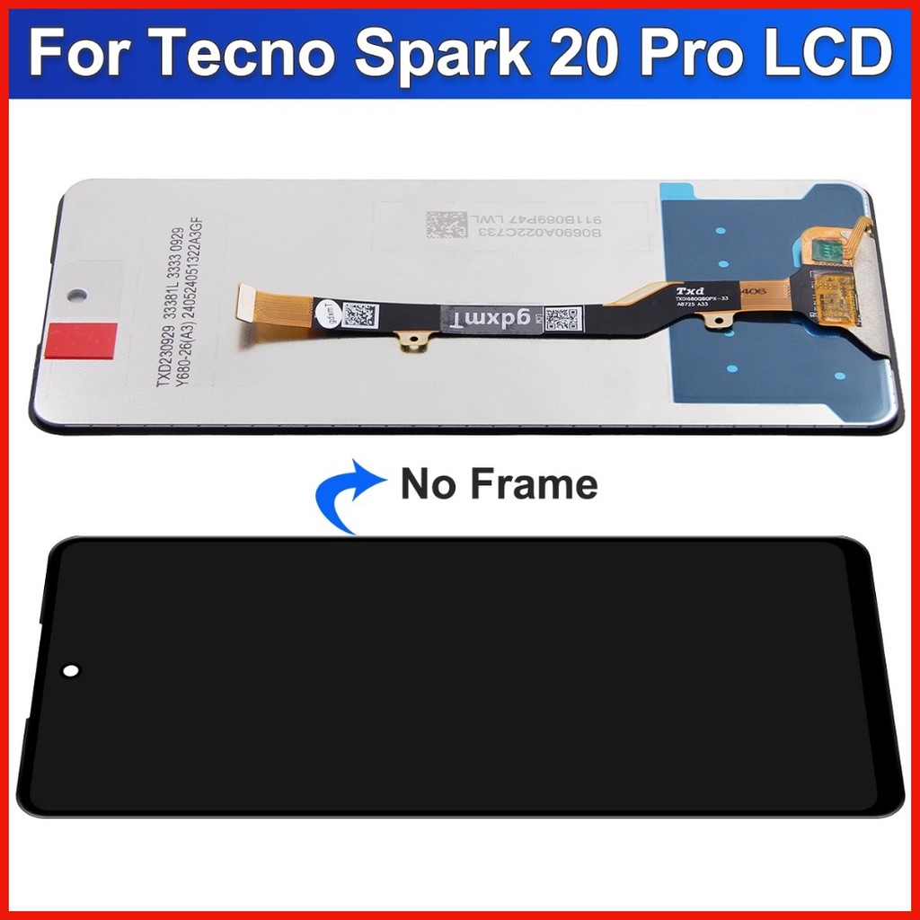 ⊙ ♈ Original LCD For Tecno Spark 20 Pro/Spark 20 20C KJ5 KJ6 LCD ...