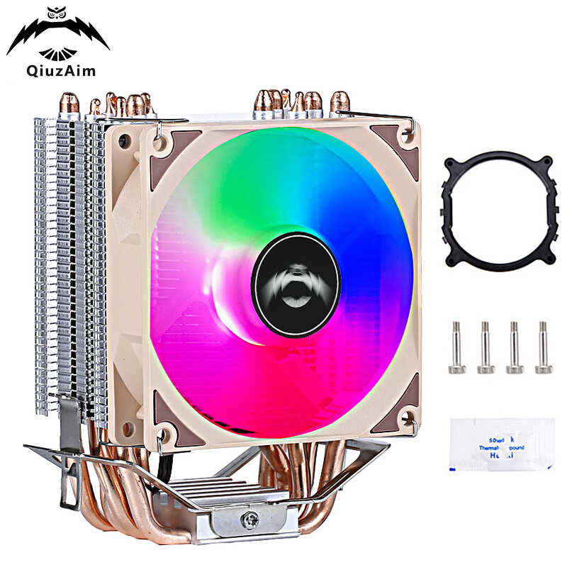 Qiuzaim CPU D1e 2 Cooler Fan Computer X79 X99 Am3 Am4 Am5 Processor PC ...