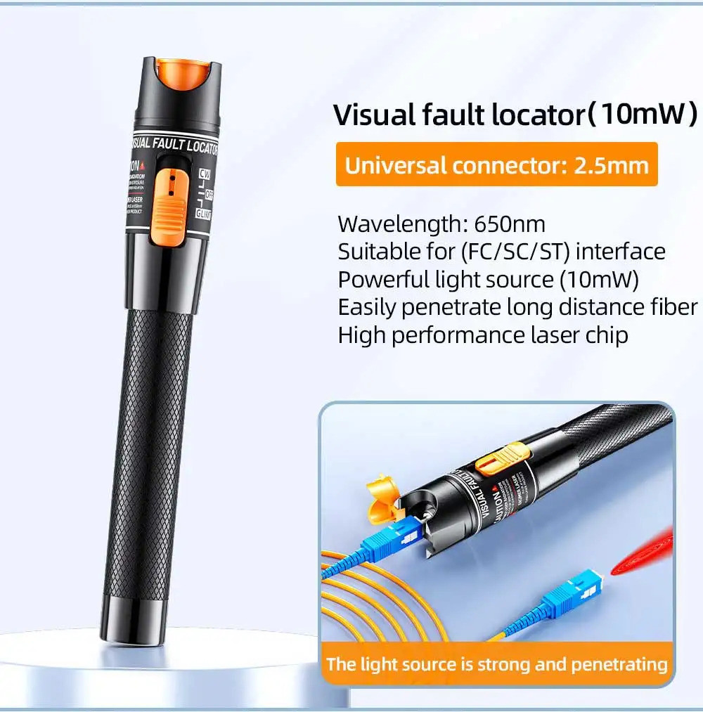 11 in 1 FTTH Fiber Optic Tool Kit with -70~+10dBm Optical Power Meter ...