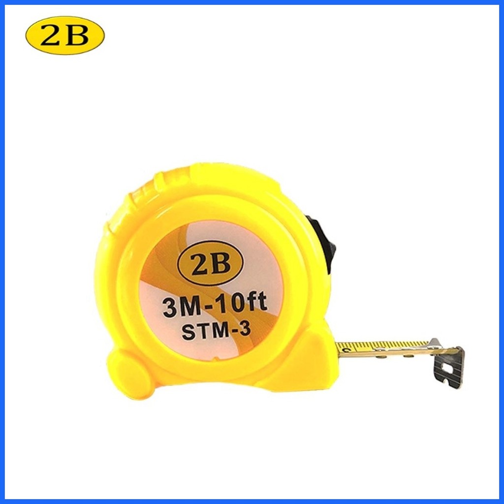 2B 3M/ 10FT Steel Tape Measure Heavy Duty And High Quality Yellow Blade ...