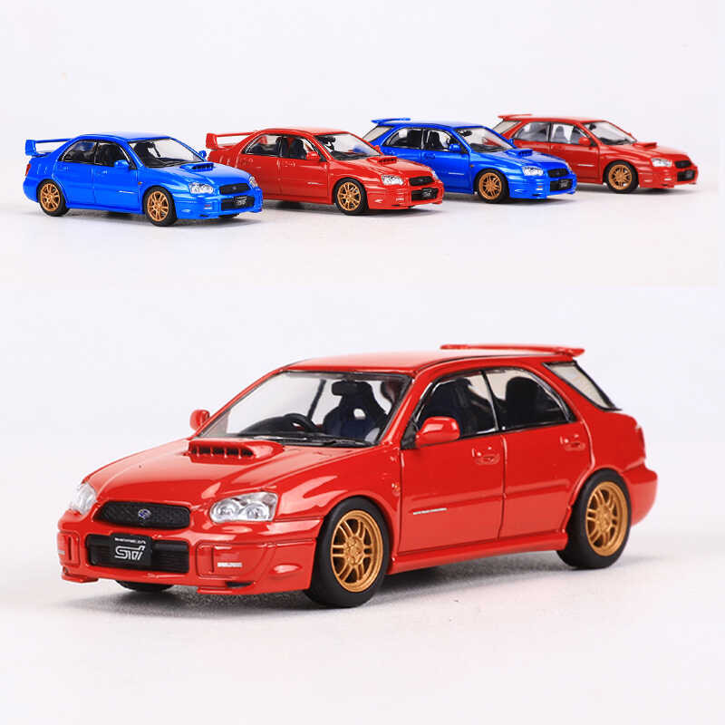 Modellino Furuya 1:64 Subaru Impreza WRX STI IX Rossa - Metallo Pressofuso 2023 - Foto 2