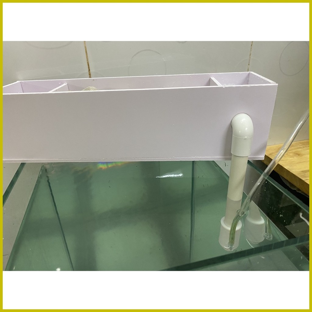 Overflow Filter Combined with Airlift Pump Pipe FULL WHITE Super Fine ...