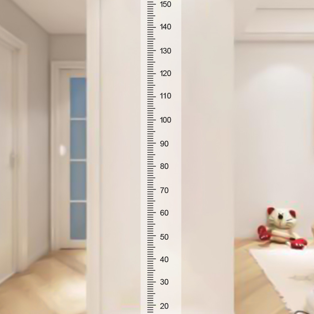 Growth Chart Wall Ruler for Kids - Self-Adhesive Removable Transparent ...