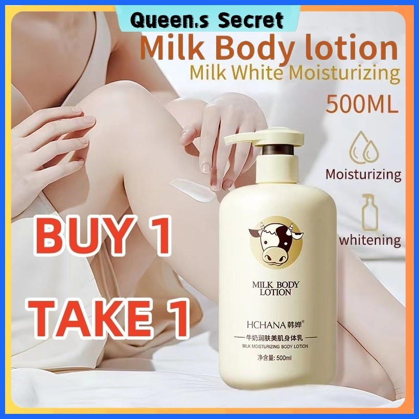 ☪ 【BUY 1 TAKE 1】 Milk body Whitening Lotion Hydrating & Moisturizing ...