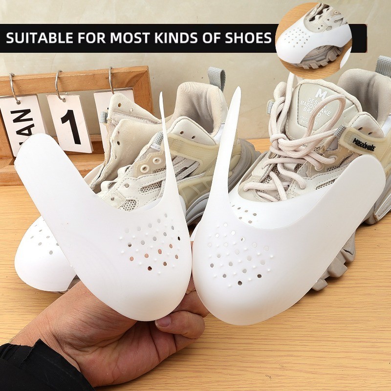 Sneakers Anti Crease Protector Wrinkled Fold Shoes Support Toe Cap ...