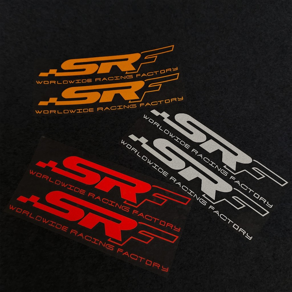 SRF Line Vinyl Waterproof Sticker Decals Motorcycle Scooter Head Front ...
