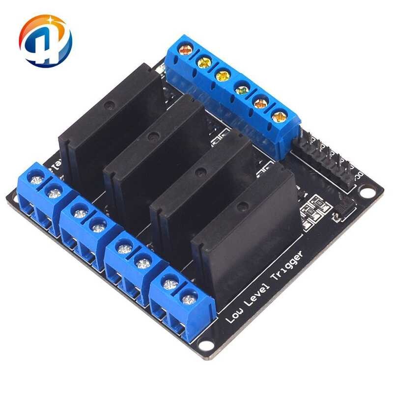 4-channel solid-state relay module 3-24V high-level trigger DC control ...
