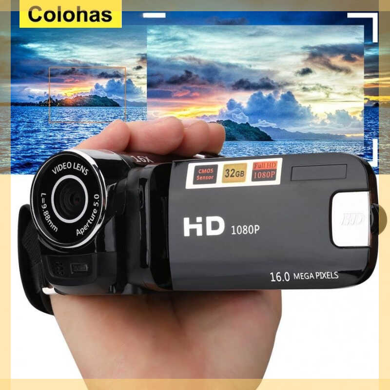 Akozon Video Kamera Video Kamera, Full HD Rotasyon 16X Yüksek Çözünürlüklü Eski