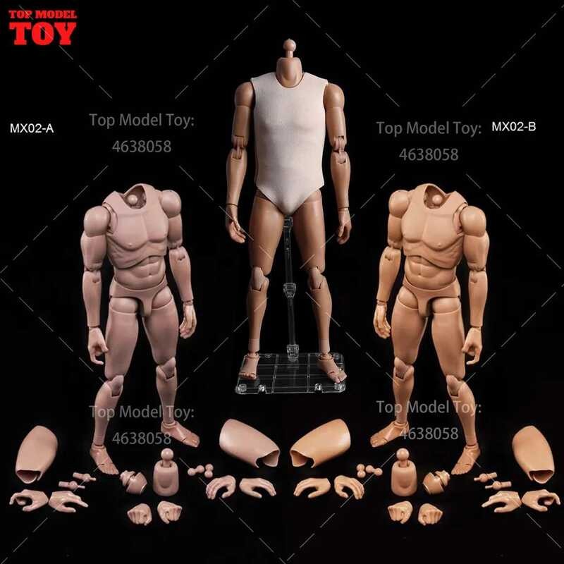 Mx02-A/B 1/6 Scale Europe Skin Male Action Figure Dolls 12'' Super ...