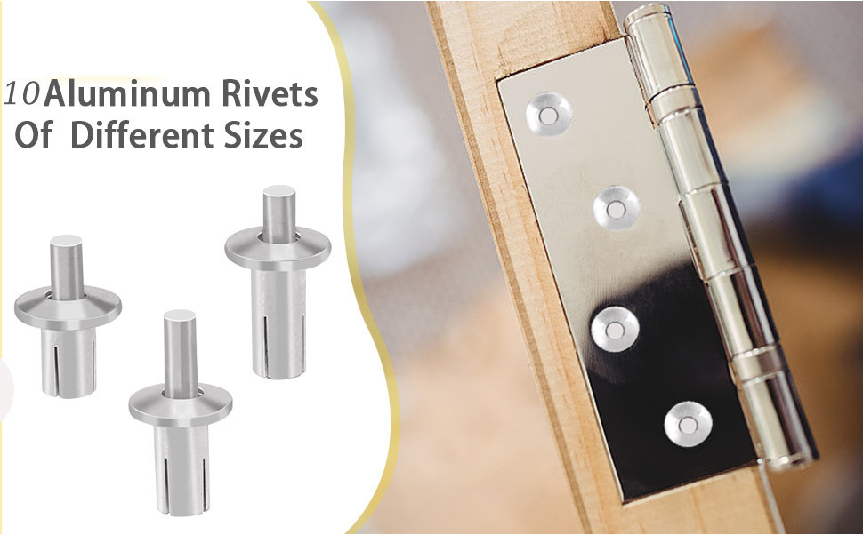 30/50/100Pcs Aluminum Alloy Hammer Drive Expansion Rivets / Gypsum ...