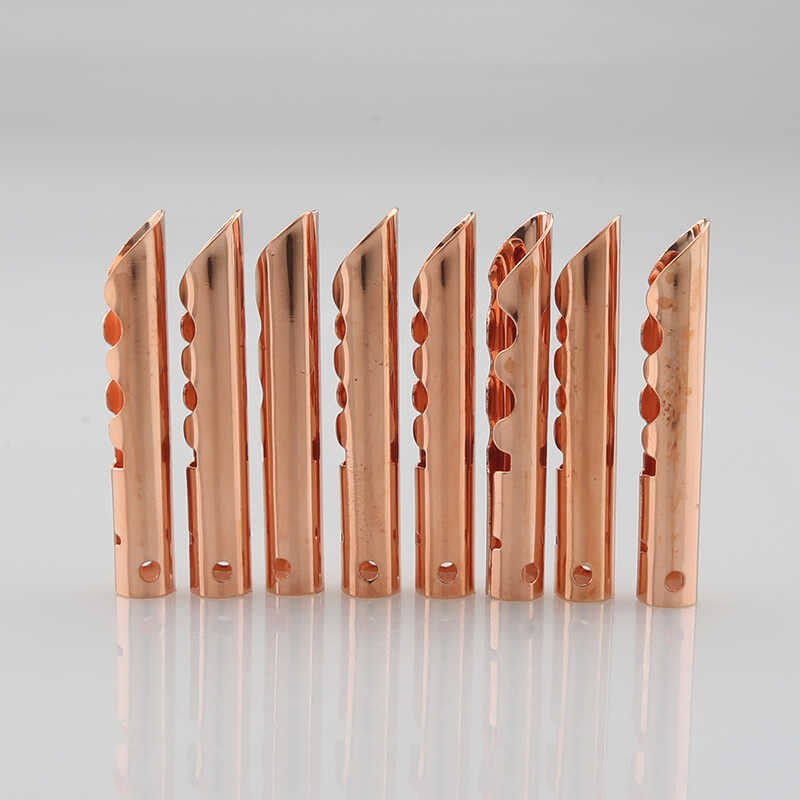 8 Pezzi Connettori Banana BFA Z-Type 4mm – Argento Placcato Bronzo Per Cavi Altoparlanti
