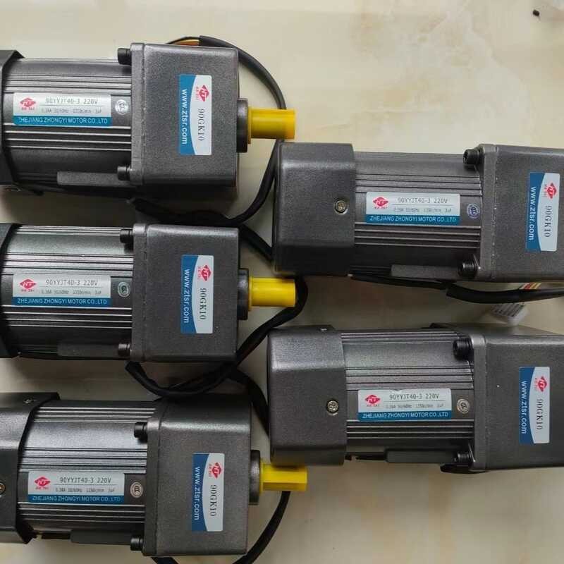 HE TAI Motor 90YSJ60W-4 Speed Reduction Gearbox 90GK GS5 20 25 30 150 ...