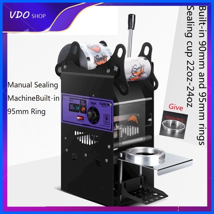 Machine à Sceller Les Gobelets Manuelle 110V/220V - Pour Scelleuse Plastique - Neuf Avec Accessoires