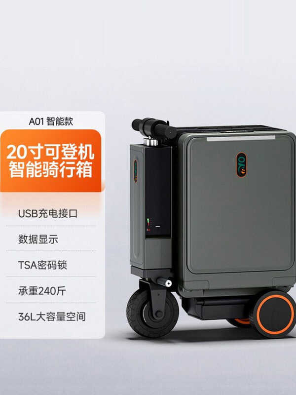Electric Luggage Suitcase for Carry-On, Smart Riding Travel Suitcase ...