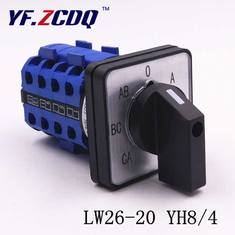 LW26-20 YH8/4 LW28 universal conversion switch for phase one and three ...
