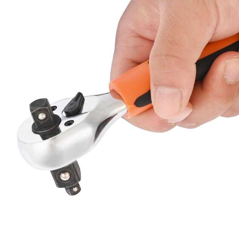 Ratchet Stubby Wrench Compact Multitool Offset Torque Ratchet Wrench ...