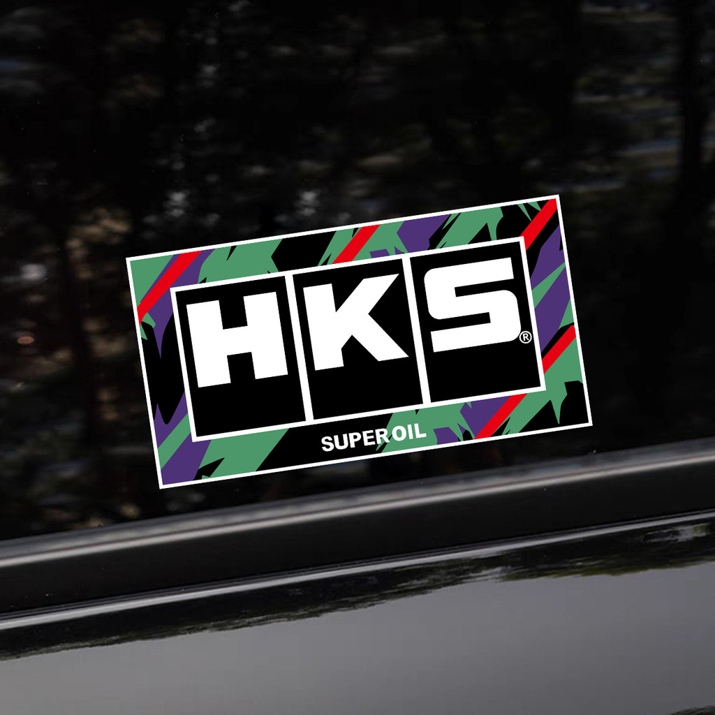 JDM HKS Car Stickers Reflective Waterproof Vinyl Decal Auto Window ...