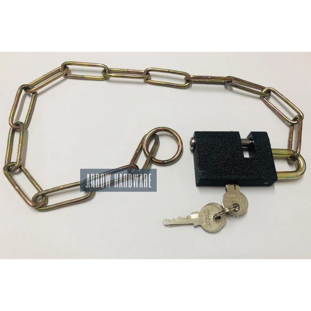 Chain Lock for Bikes Gates Lock with Key Kadena with Lock | Shopee ...