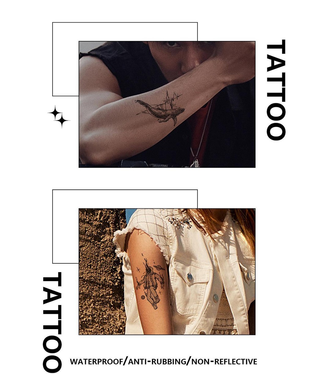 Pagpapadala mula Bulacan Temporary tattoo sticker ZOAR-32B【braso ng ...