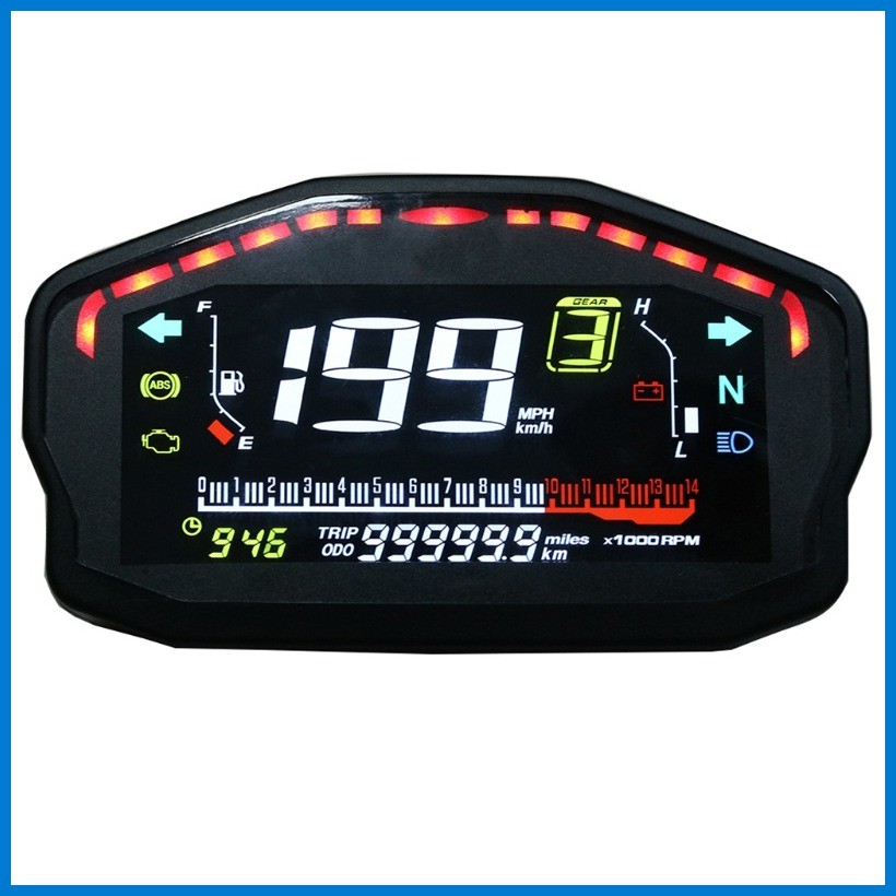 Wearproof Motorcycle Instrument Universal Water Thermometer Digtal ...