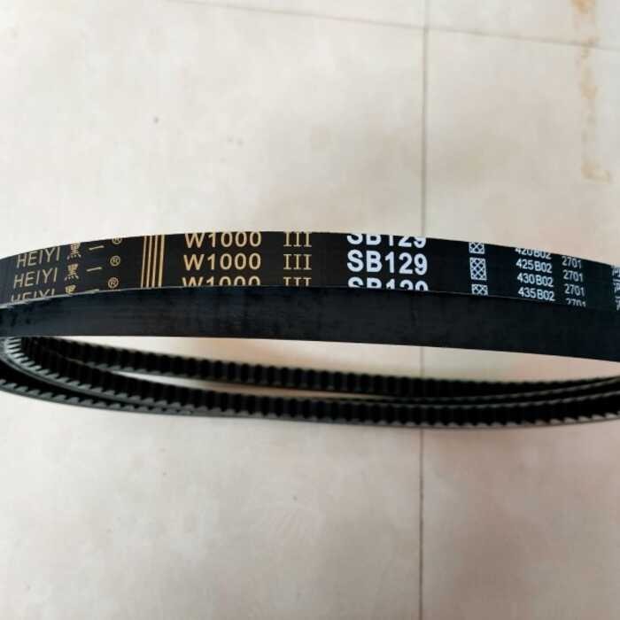 Black toothed SB129 triangular belt Foton RG70 harvester winch belt ...