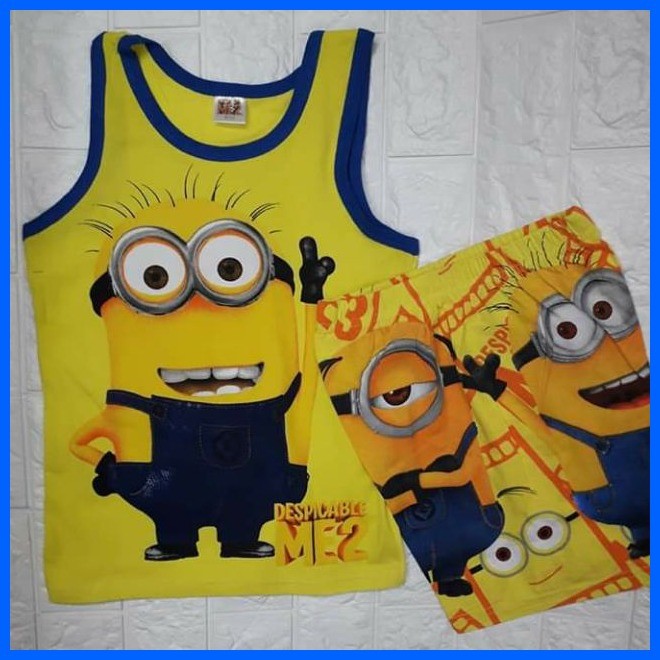۩ COD Character Minions Terno Sando/Short | Shopee Philippines