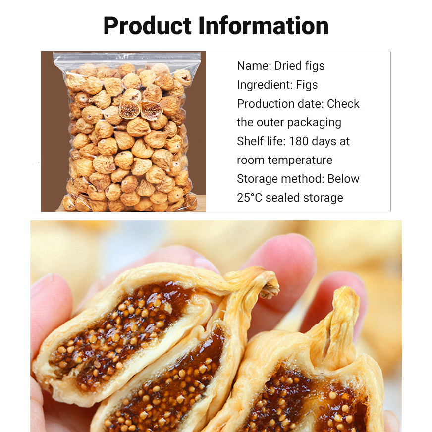 Nutritious dried figs preserved fruits closed whole box packaging snack ...