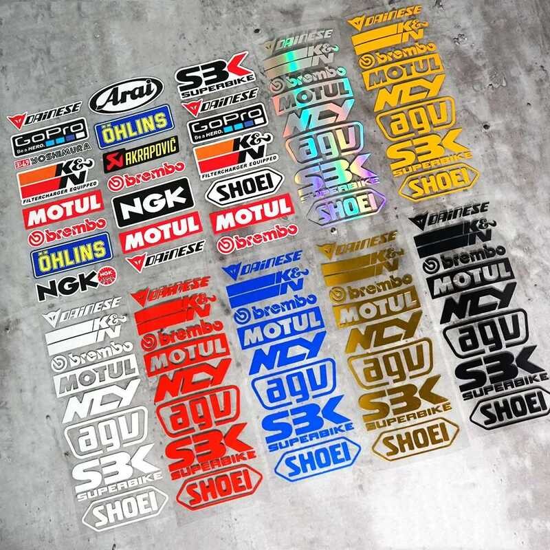 Car Styg Helmet Motorcycle Tank Decals Stickers For Motor Side Body ...
