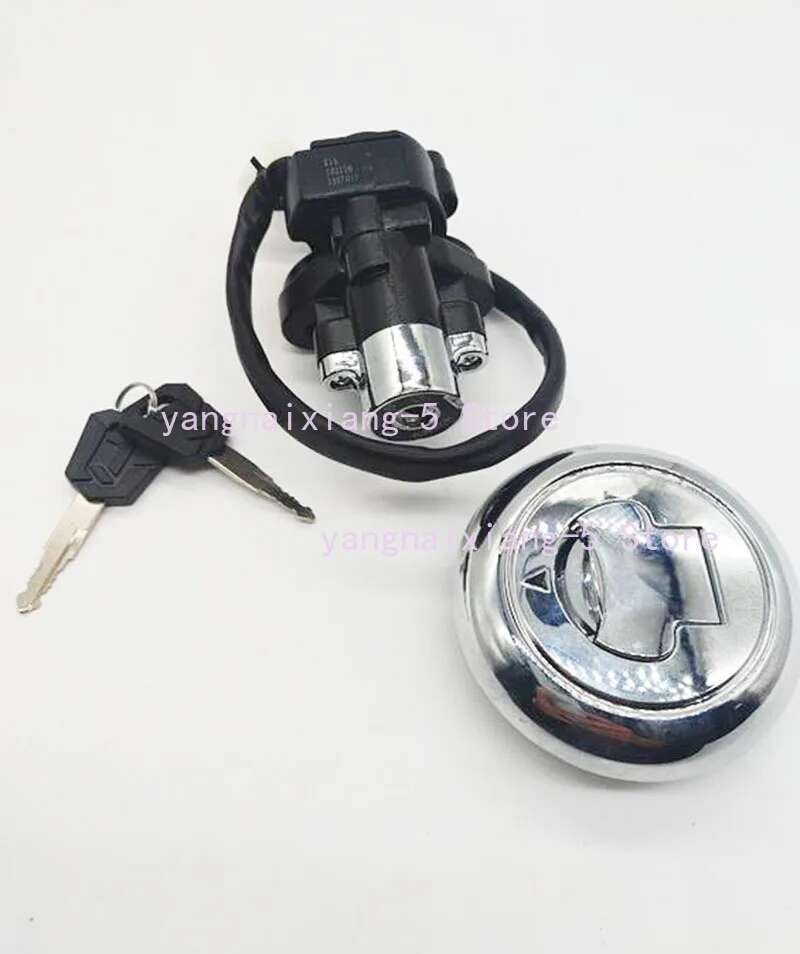Motorcycle Ignition Switch Fuel Tank Gas Cap Lock W/Keys For Keeway ...