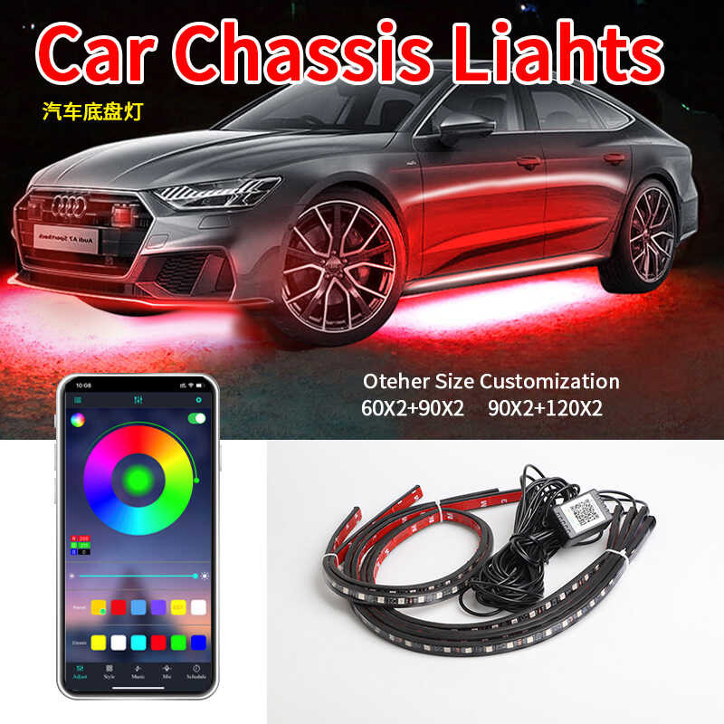 Atmosphere Car Light LED Chassis Light Modification Colorful Sound ...