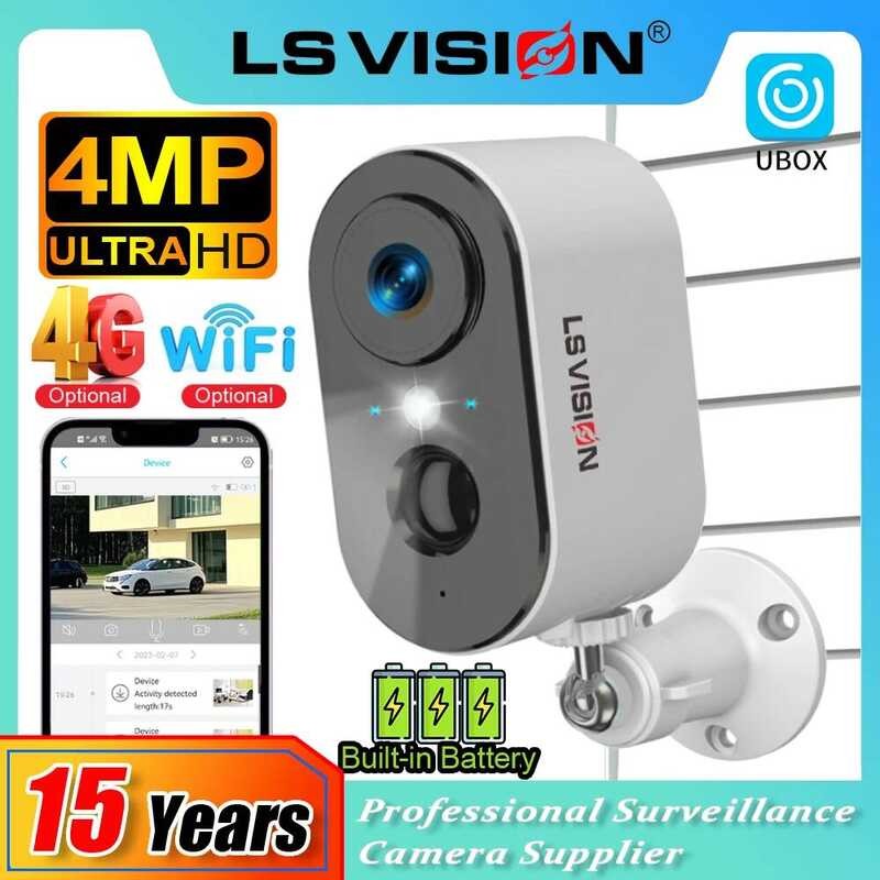 D8 39 2 LS 2 VISION 4Mp 4G Security Cameras Wireless Outdoor Wifi PIR ...
