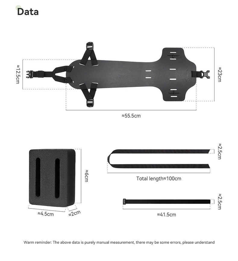 Qunature Bike Tail Bag Bracket Adjustable Rear Rack Lightweight Stand ...