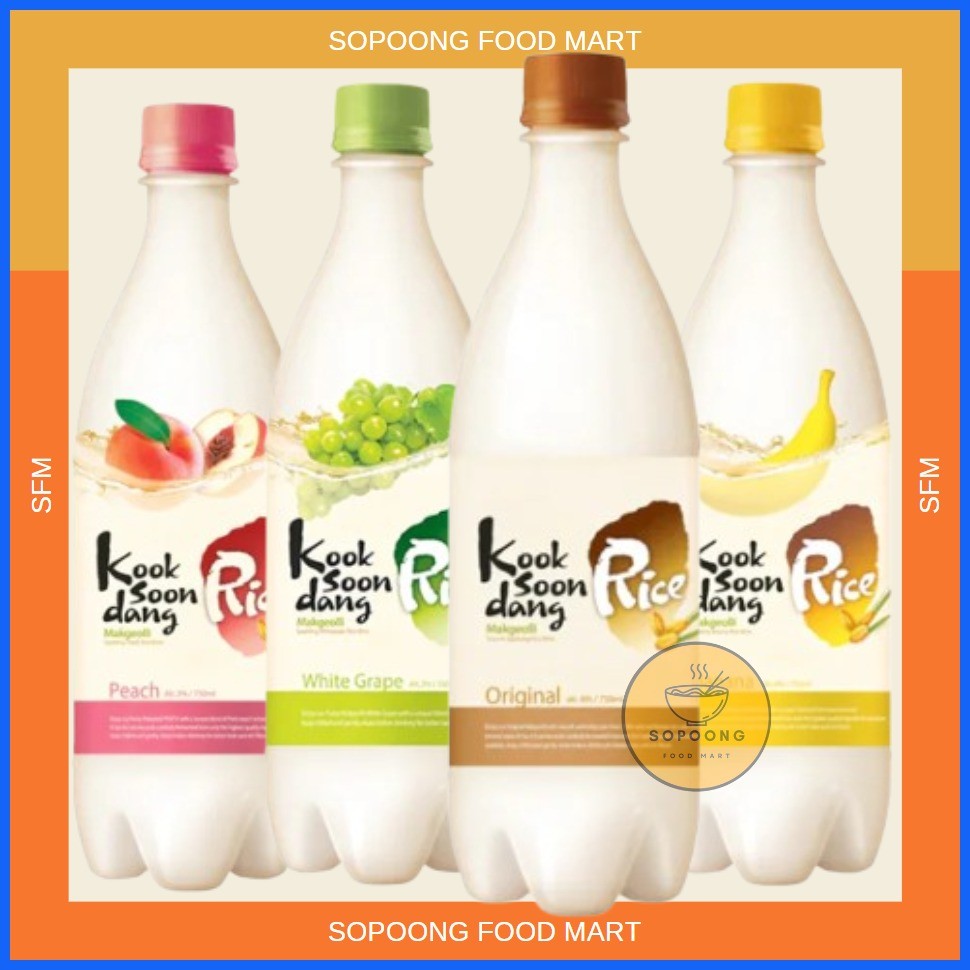 ۩ KOOKSOONDANG Makgeolli Korean Smooth Sparkling Rice Wine 750ml ...