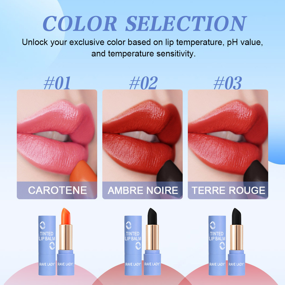 Rave Lady Tinted Lip Balm Long-lasting Moisturizing Color Changing ...