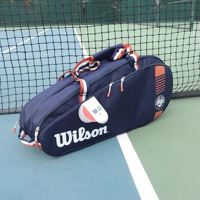 Wilson Wilson Tennis Bag Backpack Men Women French Net 3/6/9 Racket Bag ...