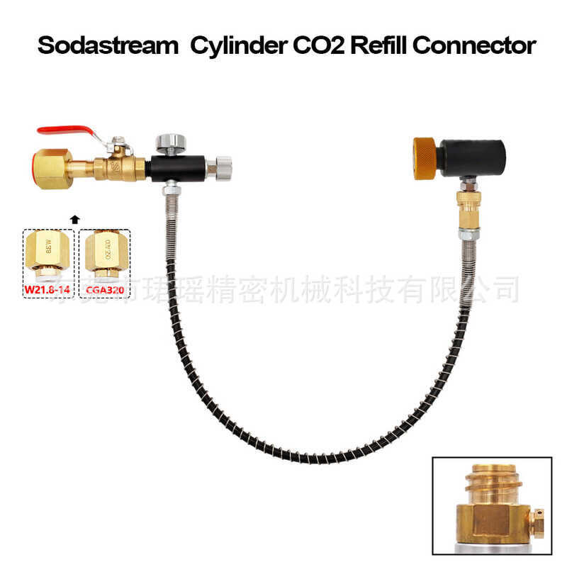 Sodastream CO2 Soda Water Bottle Inflator Valve Large Rotation Small ...