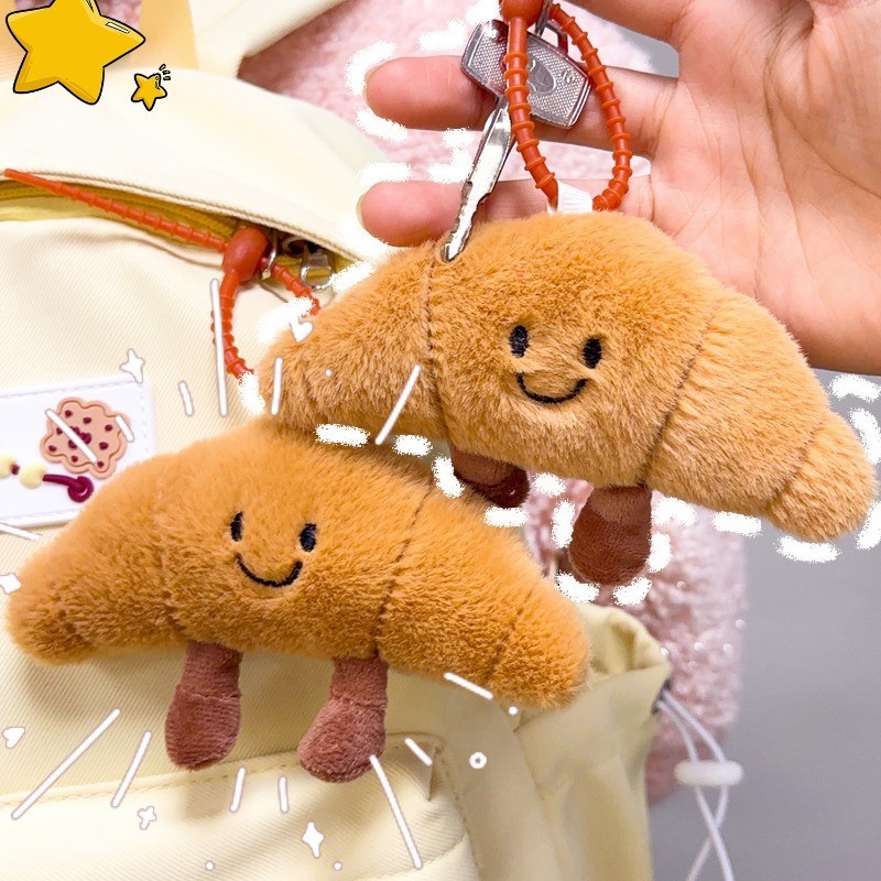 Simulation Food Plush Keychain - Backpack Decorative Accessories ...