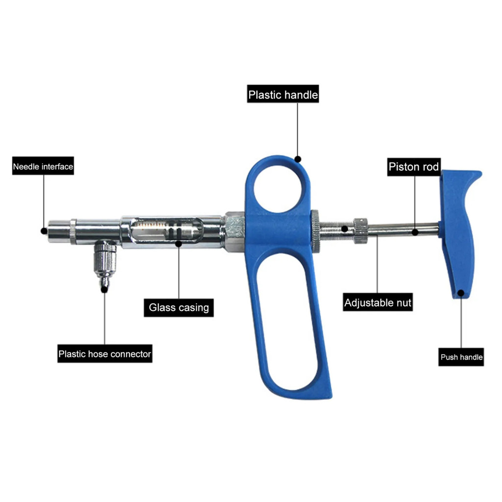 0.5ml Pet Automatic Continuous Injector Adjustable Animal Injector ...