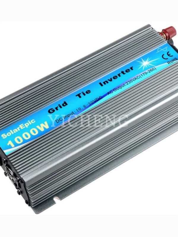 MPPT 1000W Grid-Tied Pure Sine Wave 18V/24V/36V Solar Inverter Silver ...