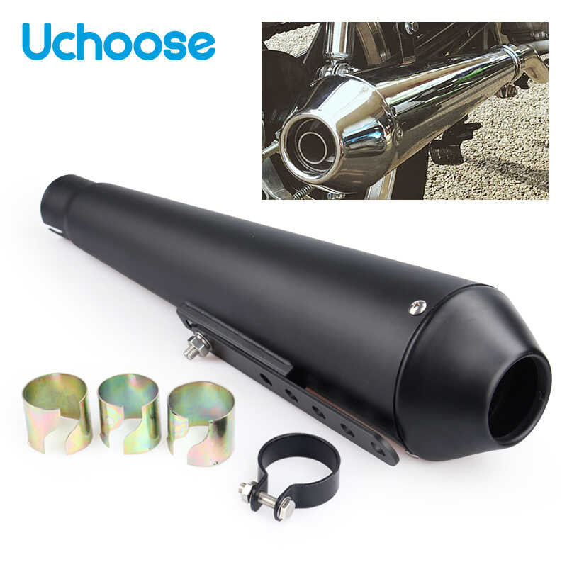 Motorcycle 0 Cafe Racer Exhaust Mufflers Silencer Pipe With Sliding ...