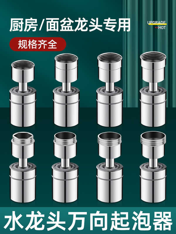 Universal Splash-Proof Faucet Extender, Rotatable Inner and Outer ...