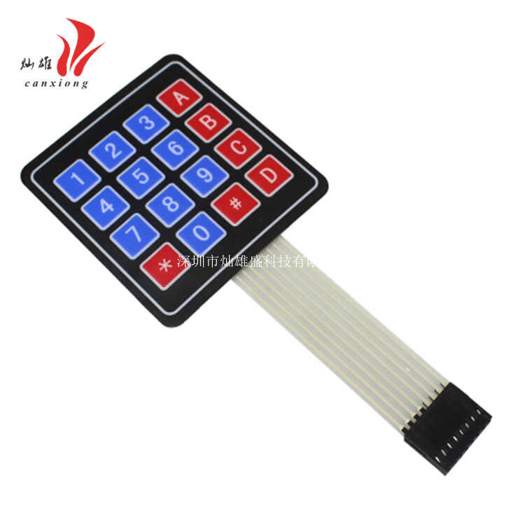 Extra large 4 * 4 matrix keyboard microcontroller external expansion ...