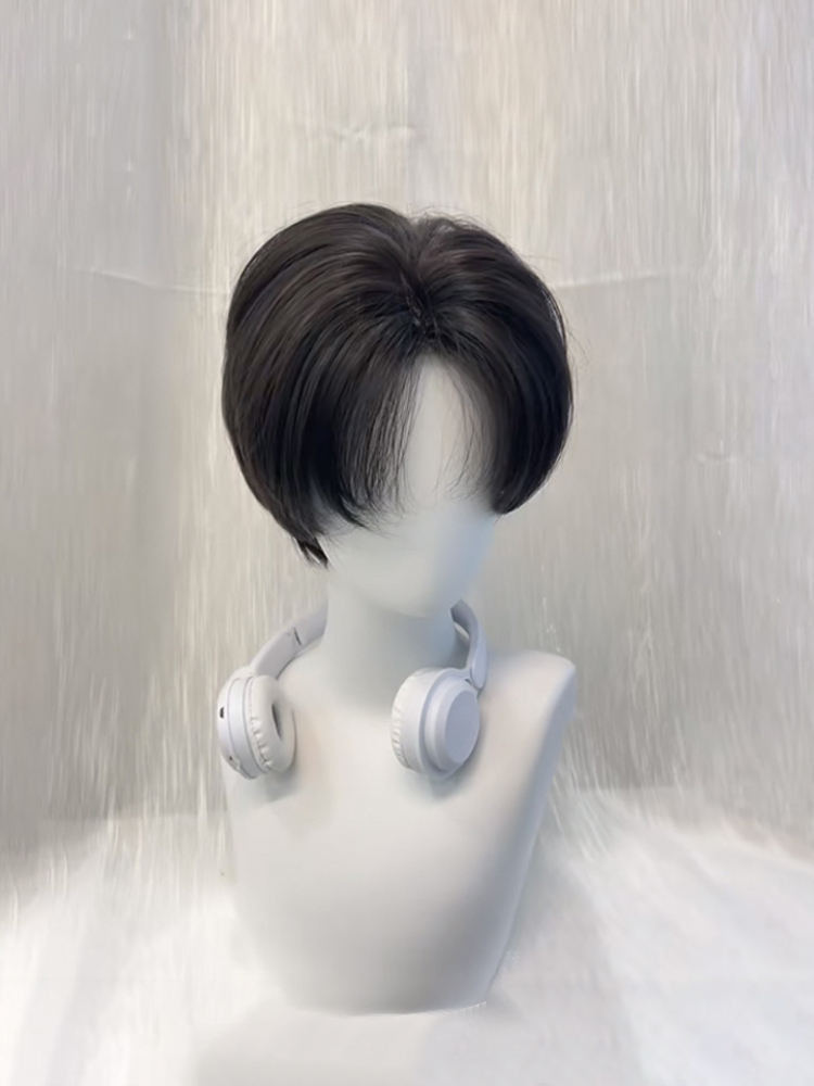 Wig Men Short Hair Korean Version Handsome Boys Micro-Split Fragmented ...