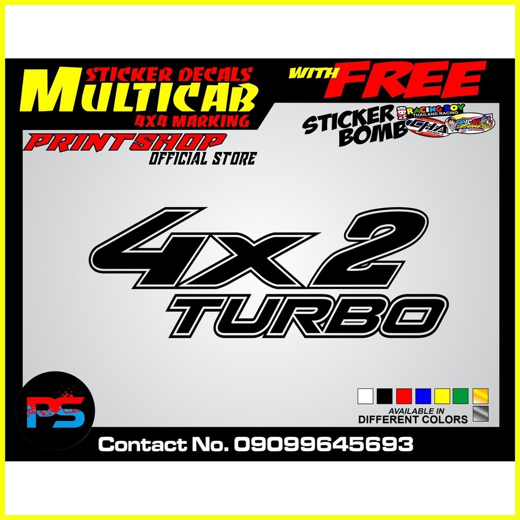 ♒ Multicab 4x2 marking Sticker Decals Set cut-out vinyl | Shopee ...