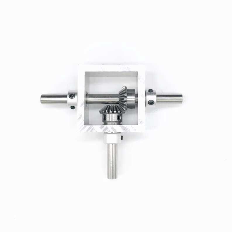 90 Degree Right Gearbox Small Bevel Gear Angle Adapter 1:1 Mechanical ...
