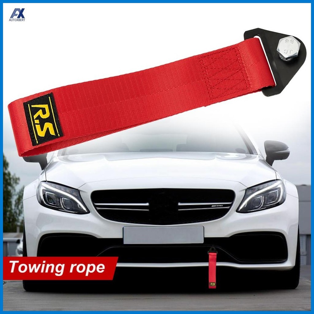 Towing Rope Racing Car Universal Tow Eye Strap Tow Bumper Hook Bar ...