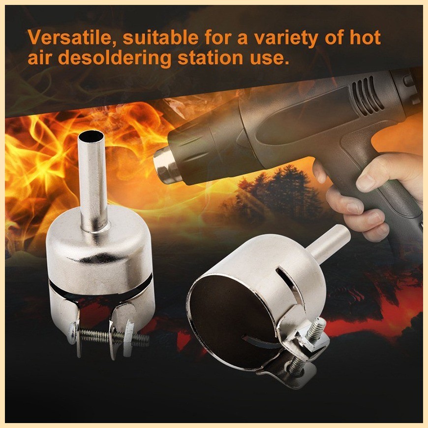 Heteluchtpistool Nozzle Set — 4 Maten (3/5/6/8 Mm), Aluminium, Voor 850/852/950 Modellen, Lassen & Solderen